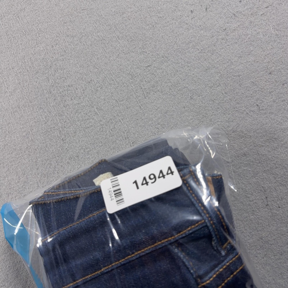 Vintage Levis 505 Jeans Women 10 Long Blue Dark Wash Straight Leg Stretch Denim - Picture 11 of 11